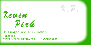 kevin pirk business card